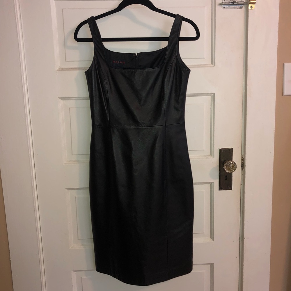 Vintage Ralph Lauren GENUINE LEATHER Dress